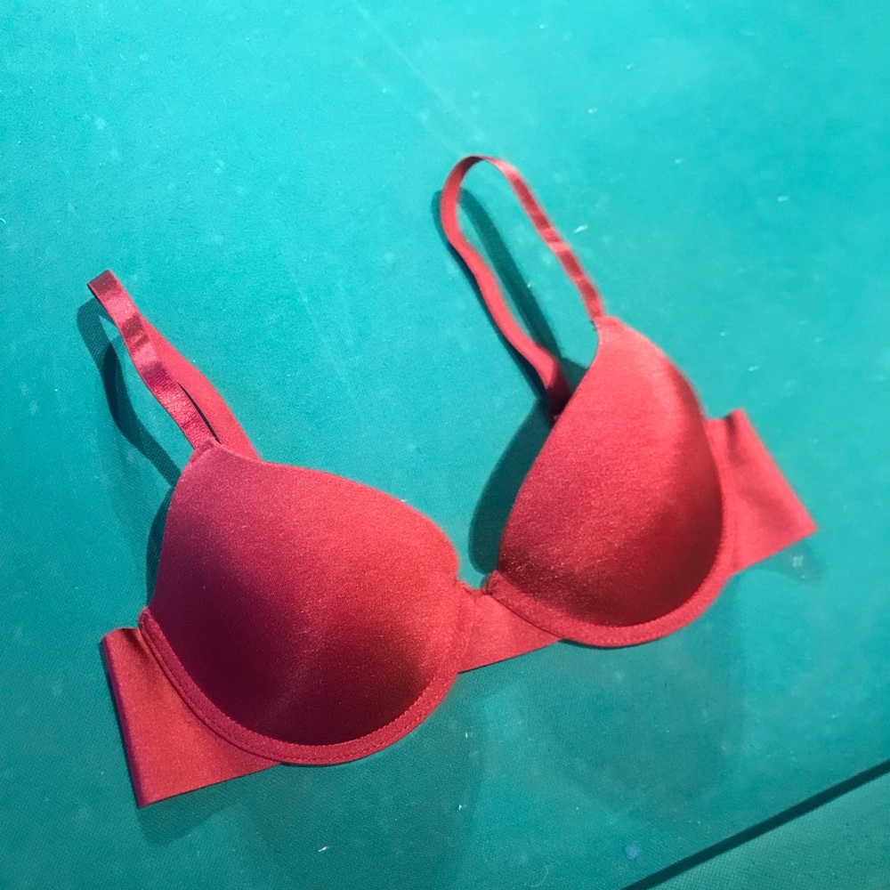 Pretty Burgundy color “Prima Valentina” Padded Underwire Bra, Size 34B - Picture 8 of 9